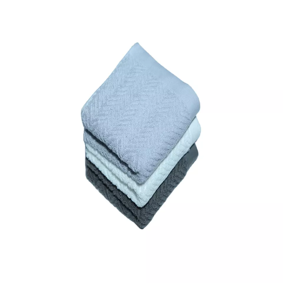 Hot Sale Home Textiles Knitted Technic Plain Square Shape Multiple Colors 100% Cotton Soft Hair Towel CD30 From Vietnamese Brand