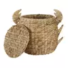 Woven Water Hyacinth Crab Basket Hot Sale New Arrival Design Graphic Top Grade Low MOQ Best Price Eco Friendly Stocked 2023