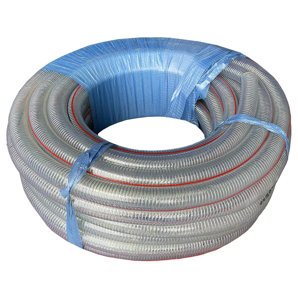 PVC Steel Wire Reinforced Hose ID 48mm - 50mm Water Pipes Hoses Heavy Duty Flexible Irrigation Color OEM ODM Service Hot Sell