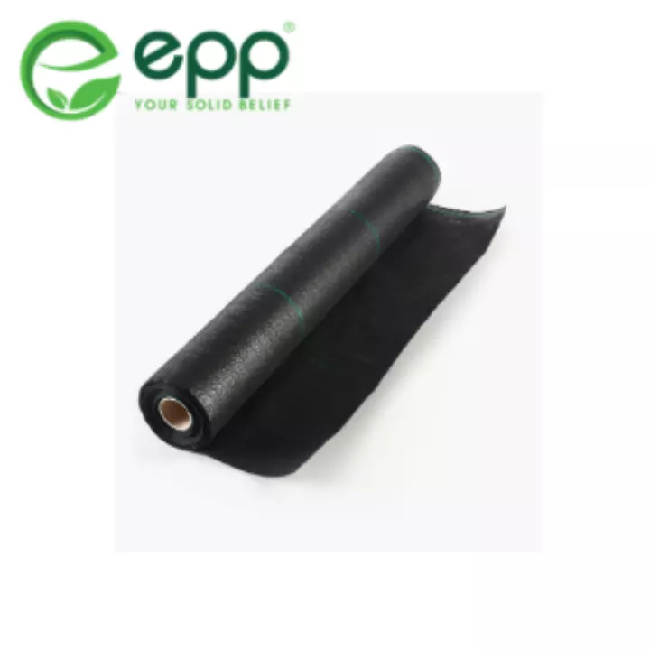 Black Fabric PP Woven Supplier Weed Mat Garden Black Ground Cover Protection With Line Commercial