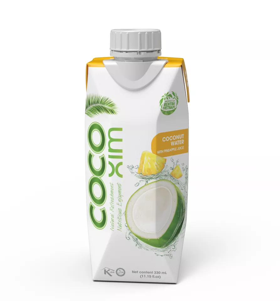 Coconut water - Pineapple juice mixed COCOXIM 330ml - Made in Vietnam - OEM accepted - Whatsapp +84354669243 for free sample