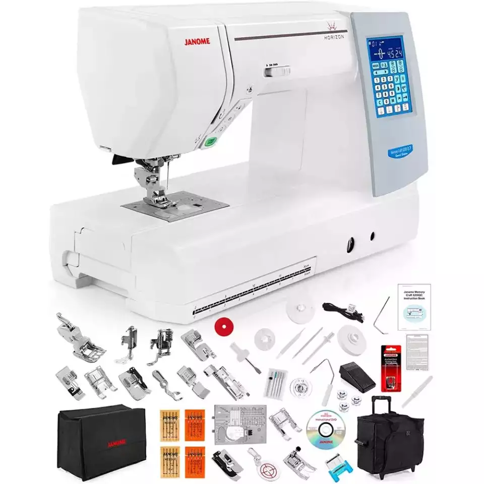HOT SALE Janome Memory Craft Horizon 8200 QCP Special Edition Computerized Sewing Machine w/Black