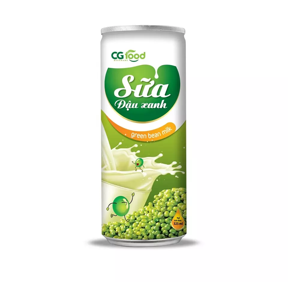 Hot Product Ready To Drink Canned Beverage Green Bean Milk 100% Natural Organic Raw Material Good Quality Healthy Drink