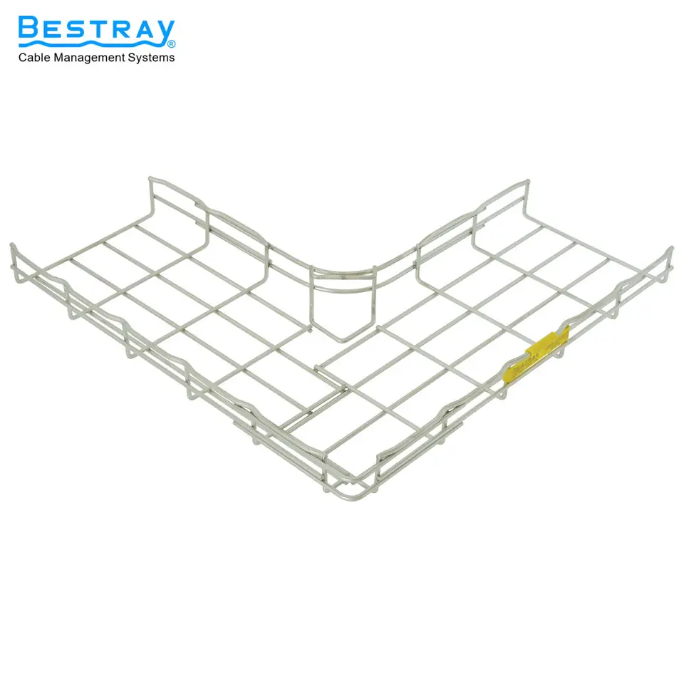 High quality Wire mesh cable tray Horizontal Elbow 90 degree HE9 model BESTRAY