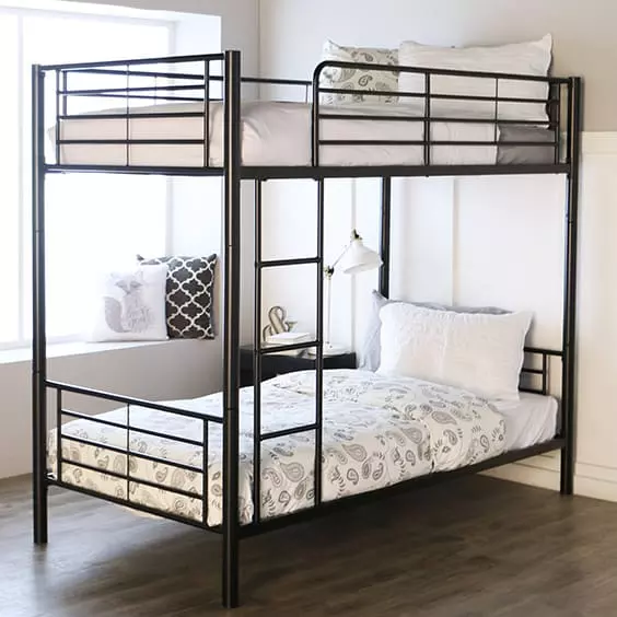 Home Steel Bunk Bed steel frame assemble at home good choice for bedroom furniture specially for children bedroom IB001