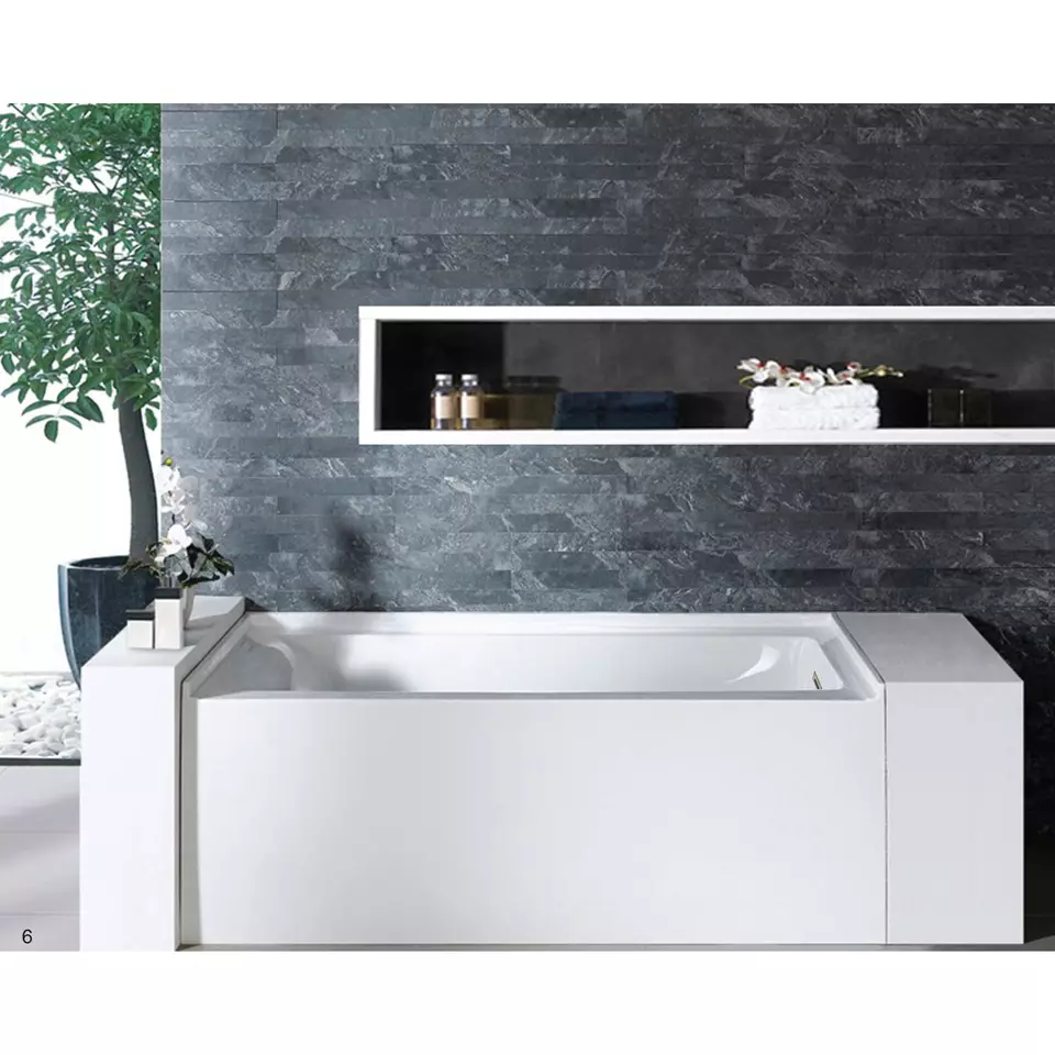 Bathtub TLS-1270K Portable Bathroom Tubs Marble Spa Bathtub for Hotel Customized Polish Accessory Style