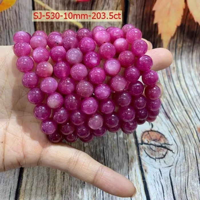 Vietnam wholesaler ruby, high quality natural ruby bracelet, gemstone ruby 10mm