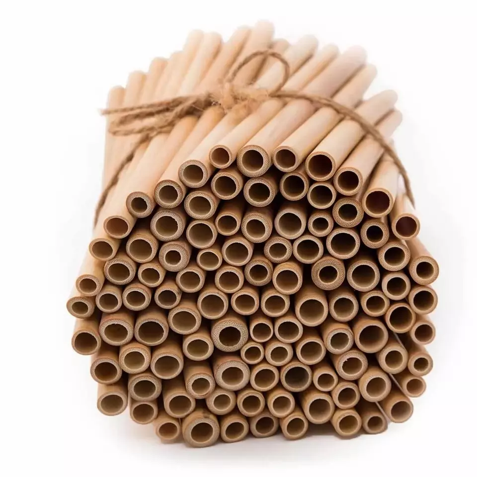 Natural Bamboo Drinking Straws Eco-Friendly, Sustainable 2020 Vietnam Straw
