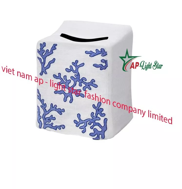 New Design 2022 Beautiful Embroidered Tissue Box Cover from Vietnam Best Supplier Contact us for Best Price