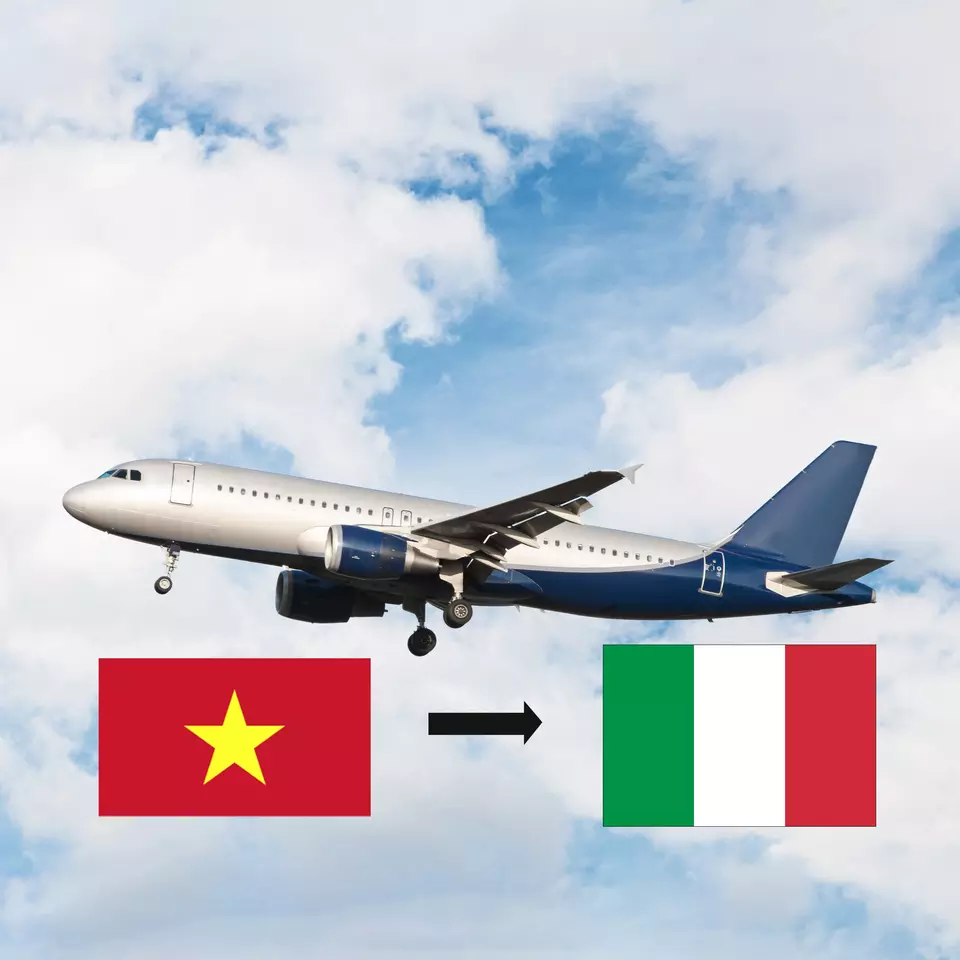Air Shipping from Vietnam to Italy Fast Delivery Airport Sea Sky Shipping Vietnam- Italy Warehouse Storage Direct SUNDAY 7-14