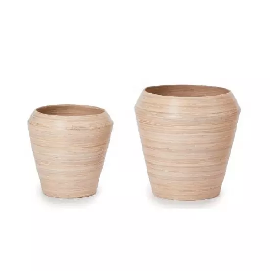 Wholesale cheap price biodegradable eco friendly bamboo fiber flower pot