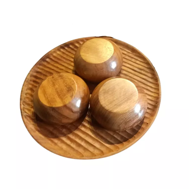 Super WOODEN BOWLS Reasonable price for Restaurant & Hotel supplied provided by VietFOA manufacture in Vietnam