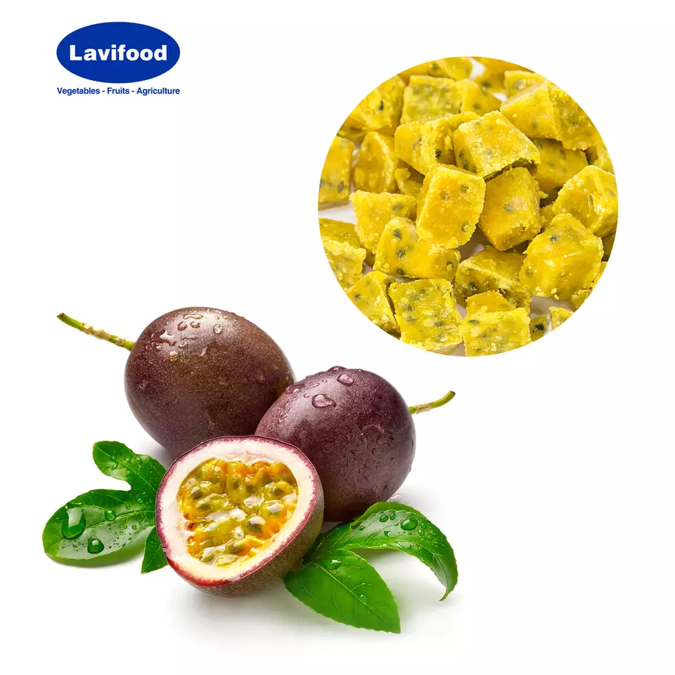 Premium Quality Cube and Whole Frozen Passion Fruit IQF Passion With 24 months Shelf Life From Vietnam
