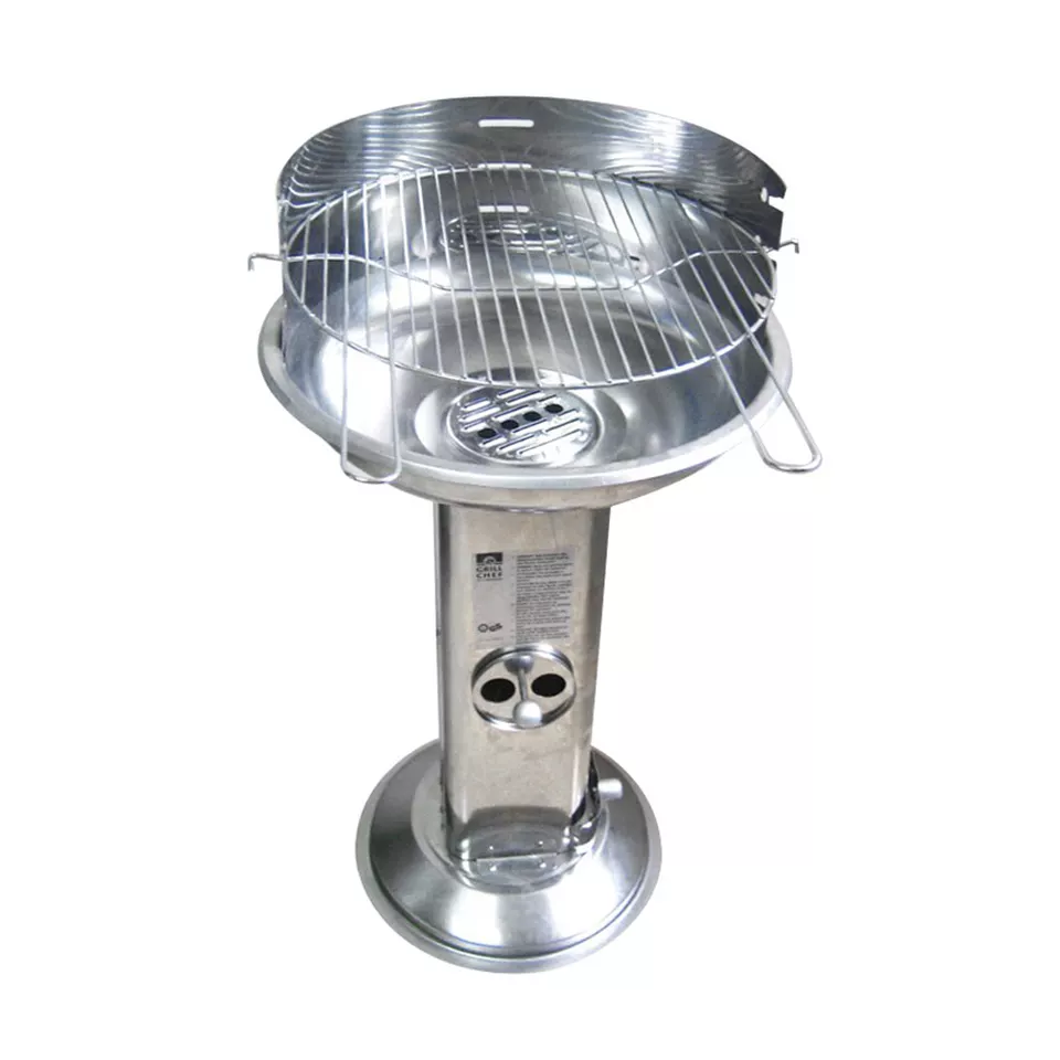 High Quality Outdoor Food Grill Barbecue Round Stainless Steel Charcoal BBQ Grill Cooking Party