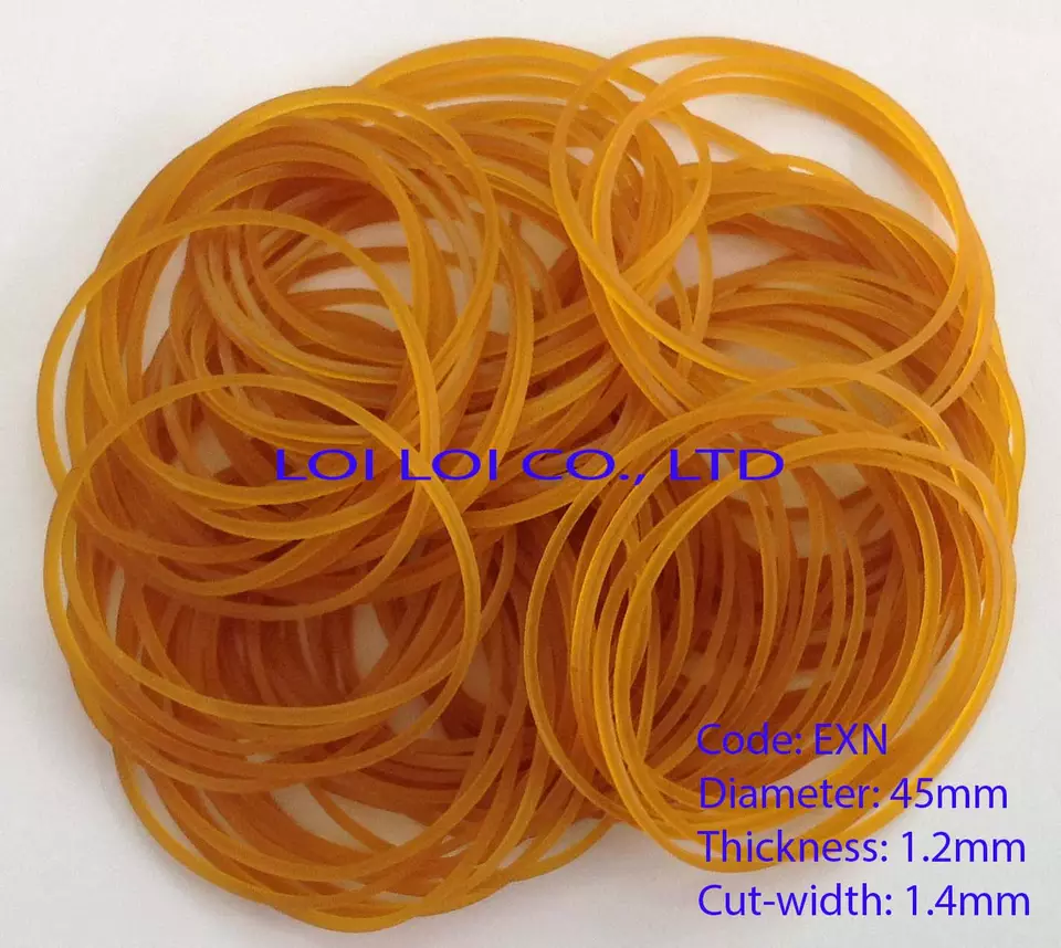Brown & Honey natural Rubber band - Transparent color Rubber Band 80% Content export to Africa and Middle-East