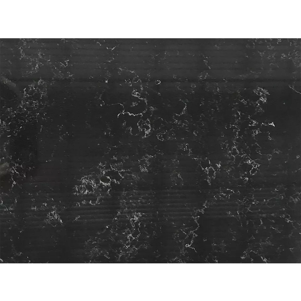 Verified Professional Cheap Artificial Black Quartz Floor Stone Table Price From Vietnam
