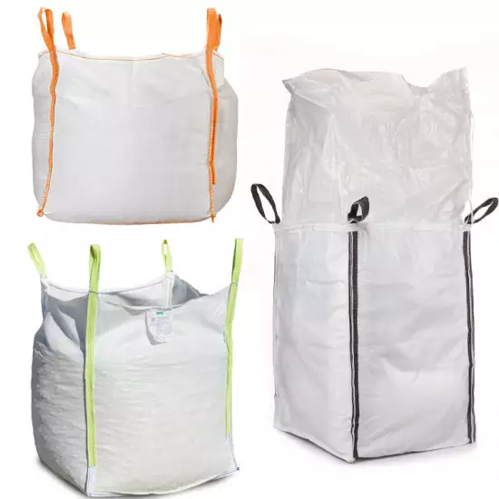 Duffle Top Flat Bottom, Woven Polypropylene Bags Cheap Price Direct from Vietnam Factory FIBC Bulk Bag, 1 One Ton Bag, 2200lbs