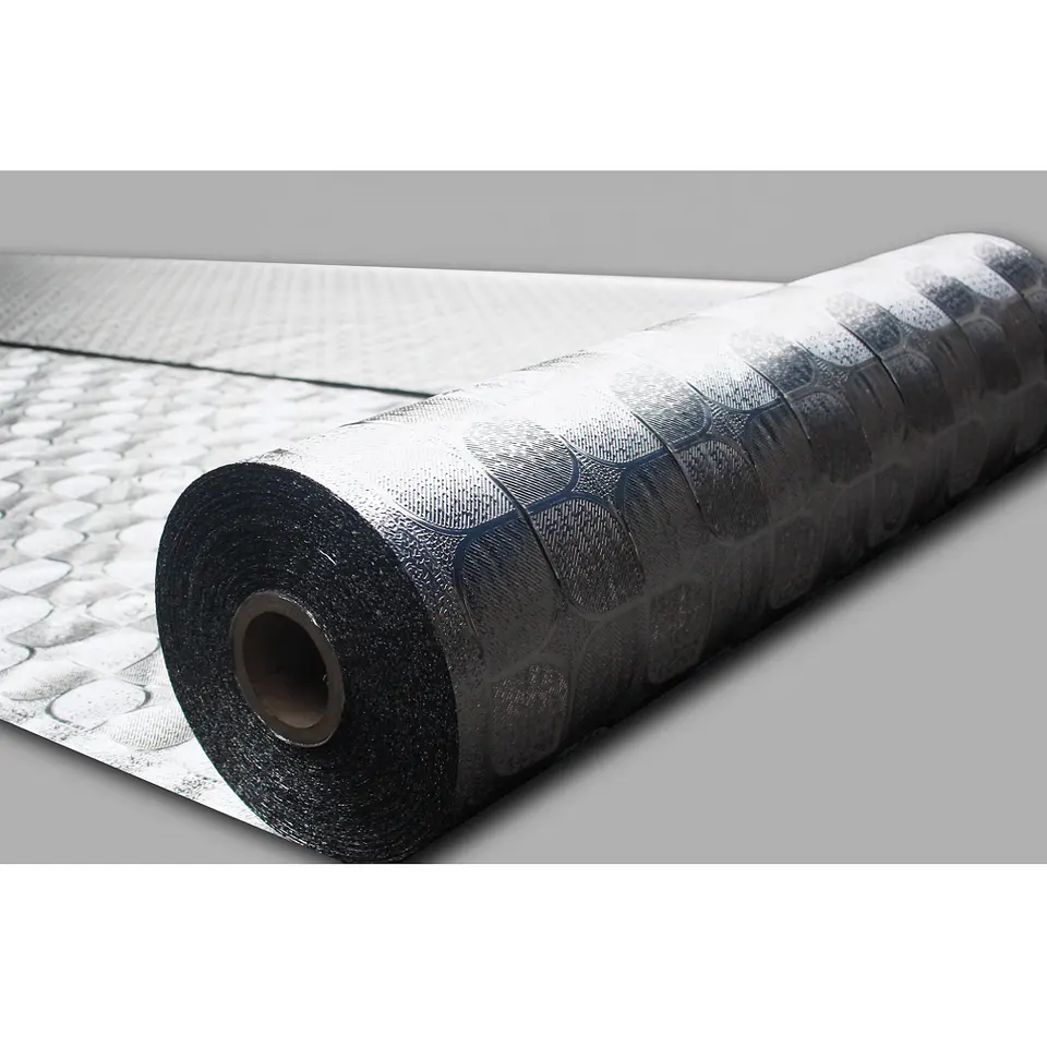 Embossed aluminum foil for coating on PU Foam insulation