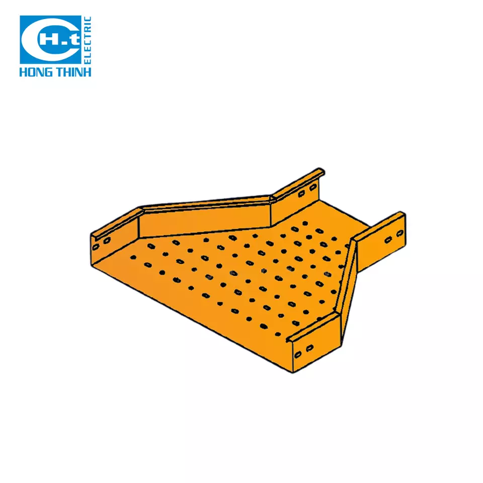 Cable Trays reducer perforated custom Size Mild steel Stainless steel 304 316 316L pre galvanized powder coated