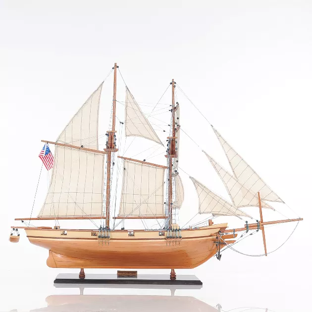 Wooden handicraft Harvey fully assembled display ship model nautical decor for home and office decoration