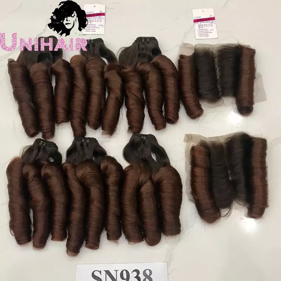 Most Beloved Curly Weft No Tangle No Shedding Shiny Wholesale Raw Vietnamese Hair Vendors Bundles