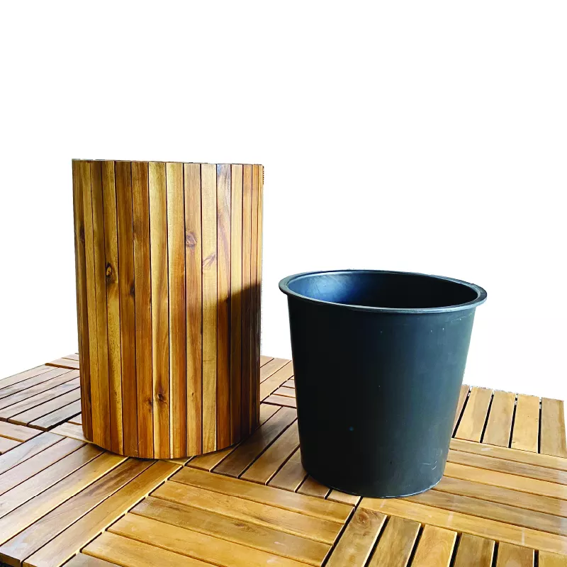 Wooden Planter Pot Decorations for home plant pots Acacia Wooden Planter Outdoor Flower Pot High Quality from Viet Nam