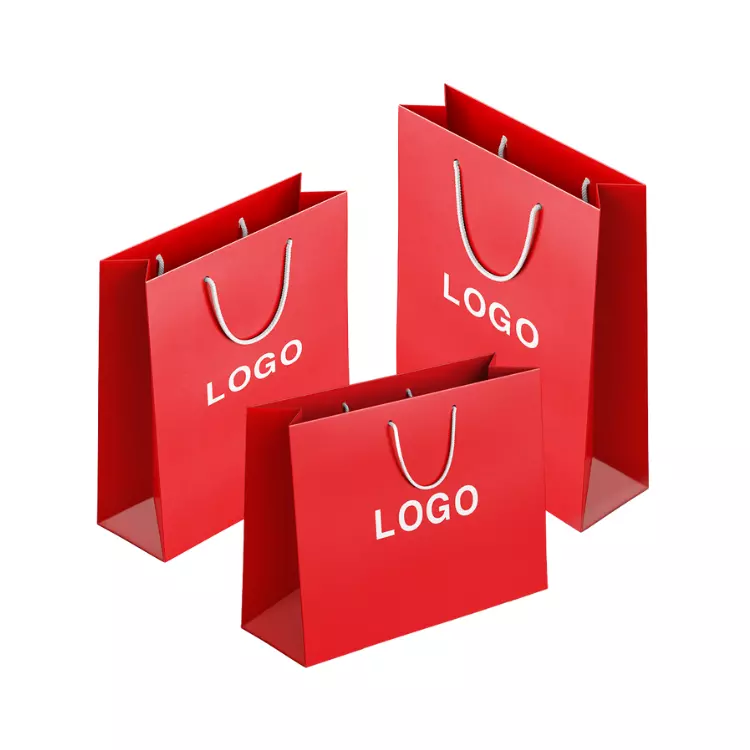 Paper Bag Custom Print Logo High Quality Eco-Friendly Using For Many Industries ISO Customized Packing Made In Vietnam