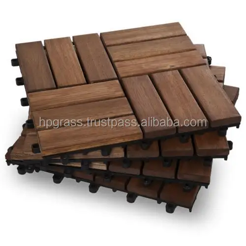New hot item HPW-01balcony outdoor floor tile flooring wood texture solid wood tile for decoration