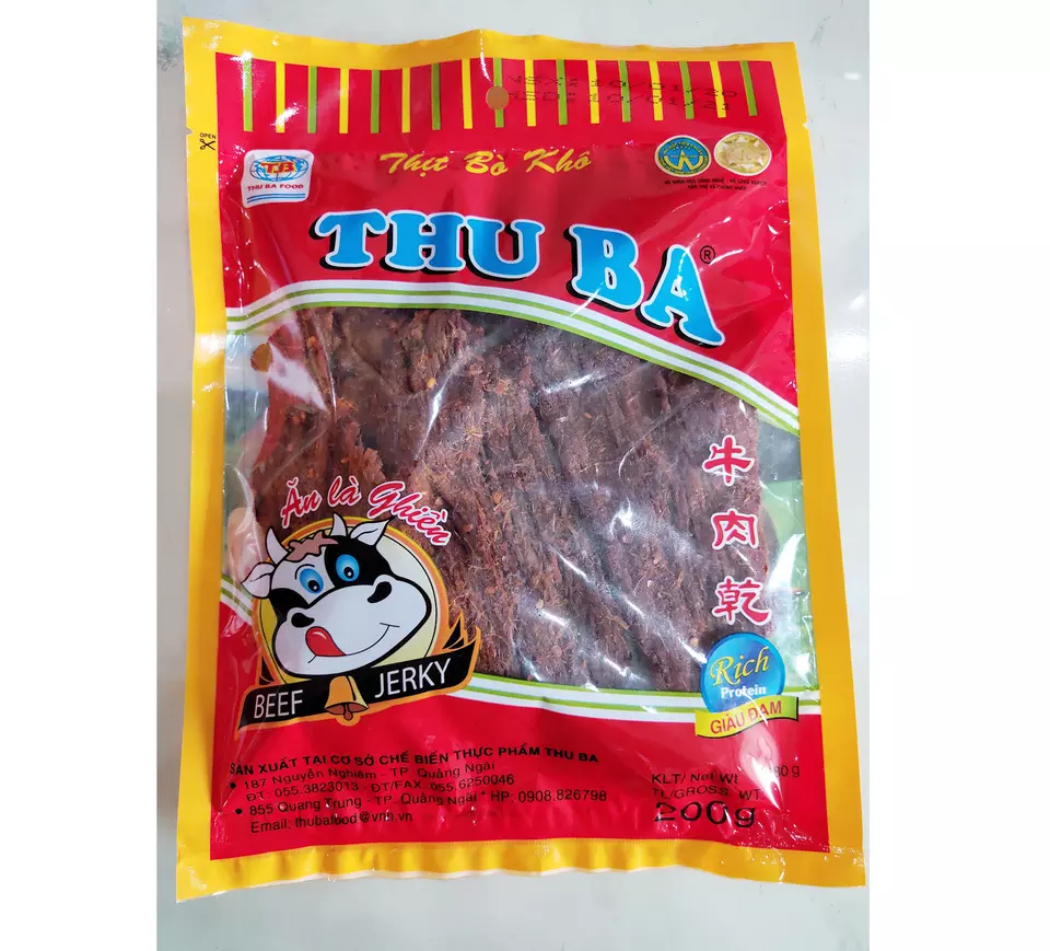 High Quality Beef Meat Dried Beef Pieces 200g Good Price