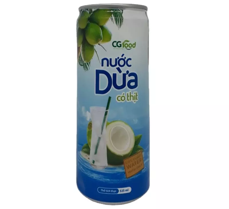 Natural coconut water with pulp 330ml can