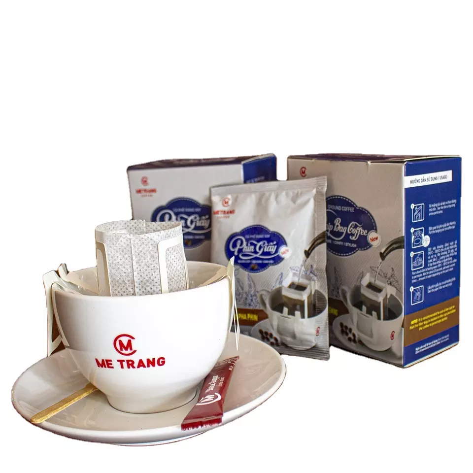 Premium coffee - drip bag coffee packaging With 100% Arabica Robusta coffee From Vietnam -HALAL, HACCP certificate