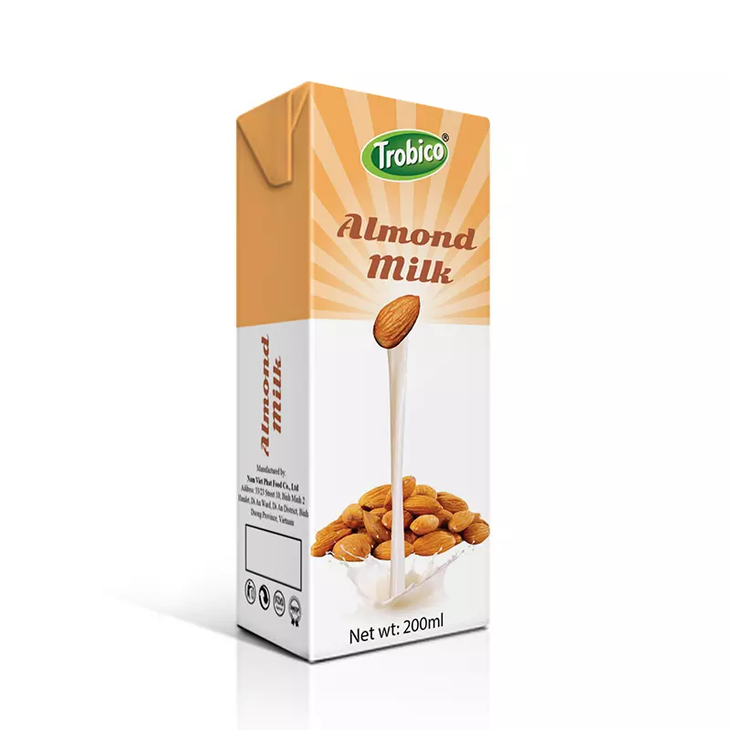 Vietnam Manufacturer packed in 200ml Paper Box Almond milk drink