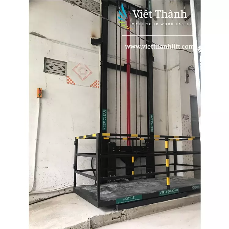 Hydraul Cargo Lift Ordinary Product Lifting Goods Liftling Equipment Warranty 1 Year Mechanics Made In Vietnam Manufacturing