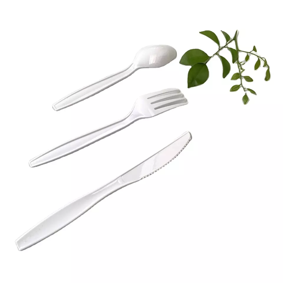 PS Disposable Food Safety and Durability Cutlery Economic Cutlery Set Plastic Tableware