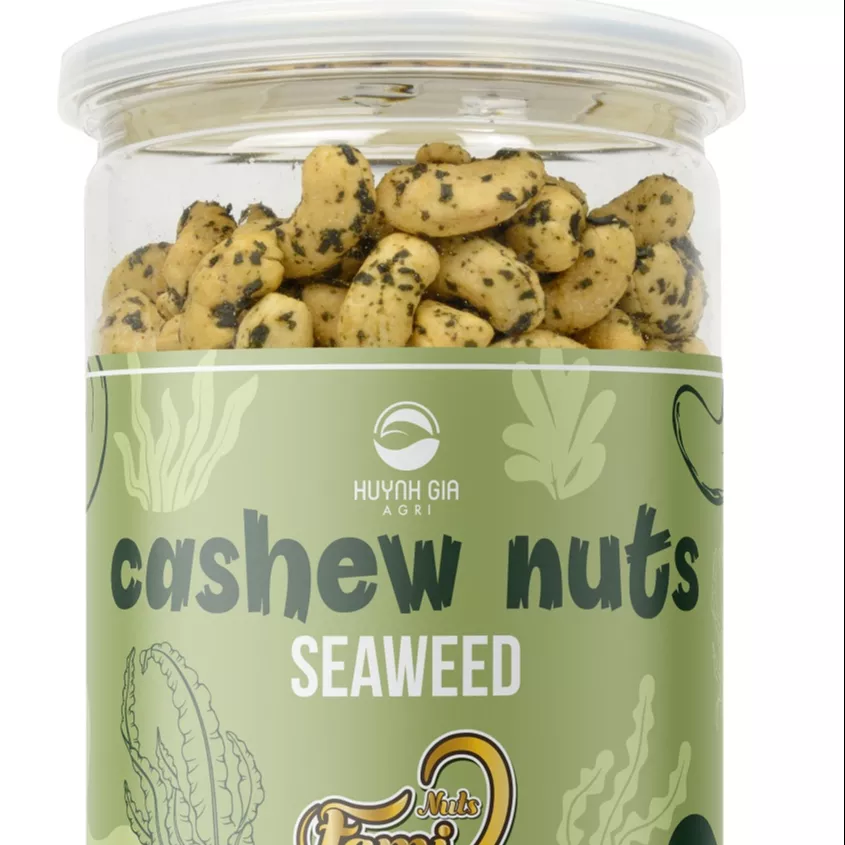 Vietnam Export Product High Quality Nutritious Flavored Roasted Cashew Nuts With Plastic Jar Packaging