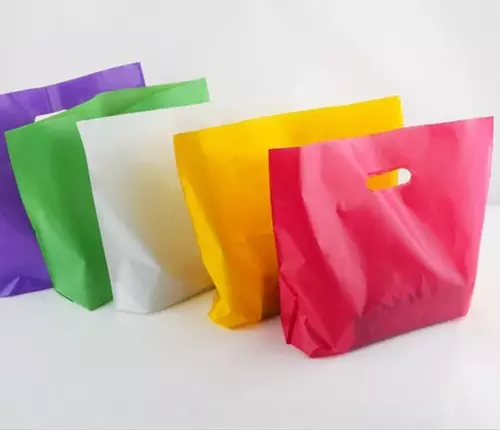Die cut handle plastic bags and LDPE/HDPE Shopping bag plastic gift bags
