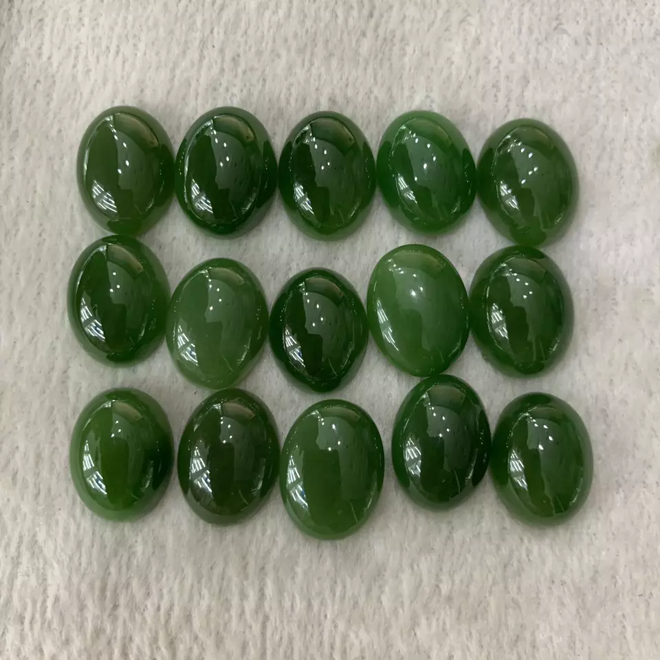 Green Jade Natural Gemstone 5A size 15*20mm