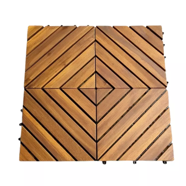 VietFOA Acacia Wood Decking Tiles High quality innovative for flooring and accessories services from manufacture in Vietnam