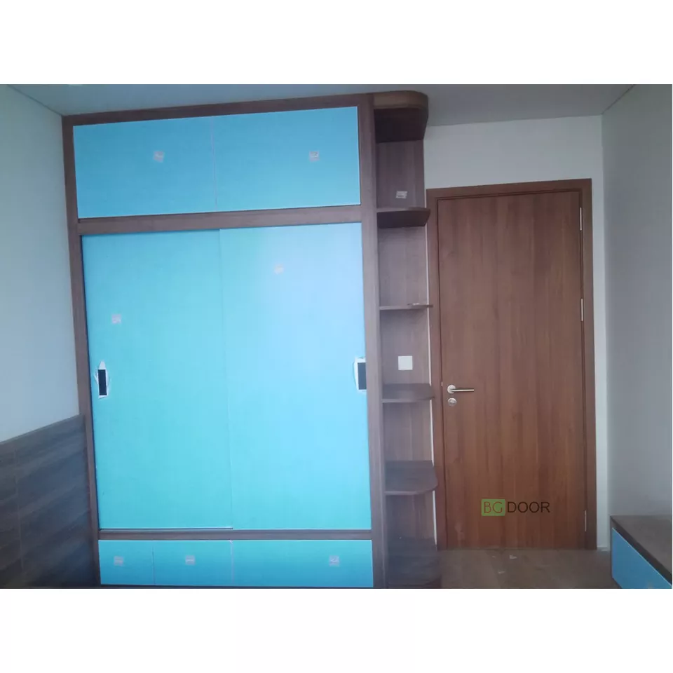 Exporter Vietnam Composite Door PVC Waterproof Anti-theft Doors for Bedroom School Kitchen