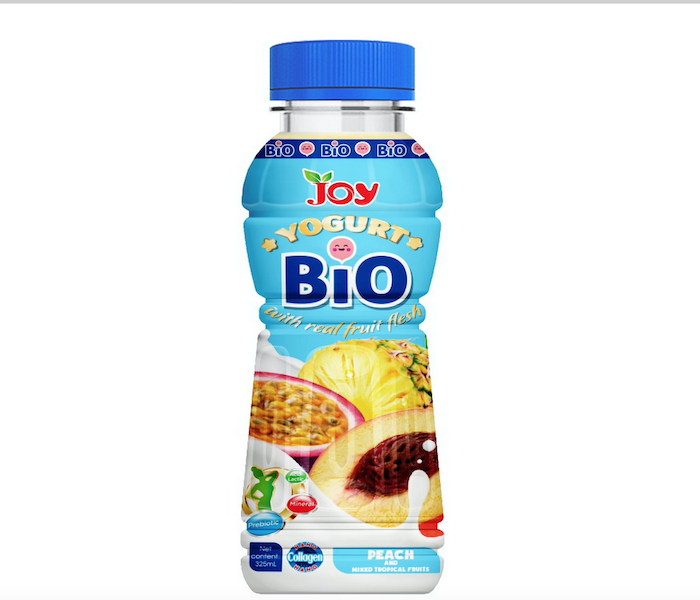 250ml Bottle Bio Yogurt Prebiotic With Peach & Mixed Tropical Fruit Juice Manufacturers Tropical OEM