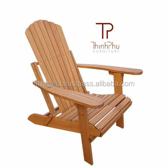 ADIRONDACK - Top selling wooden chair with footrest- Indoor or Outdoor Vietnam Furniture supplier