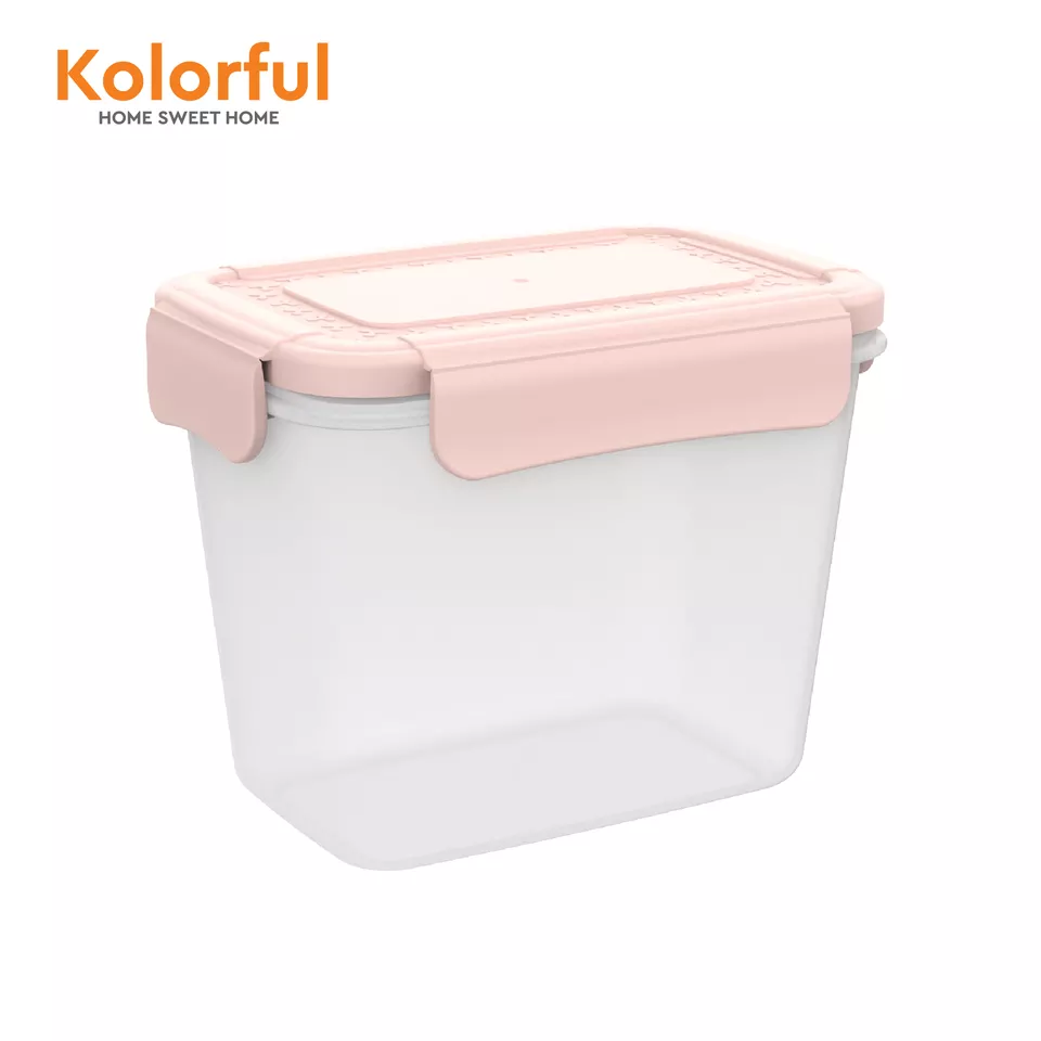 Airtight plastic food containers come in a variety of colors to choose from and are very safe for food storage