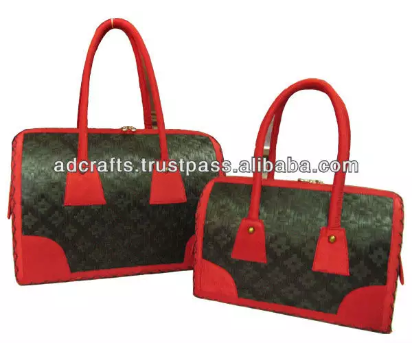 Wholesales factory elegant handbags women 100% natural material