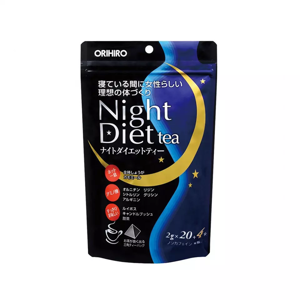 Orihiro Night Diet Tea 24 pack Weight Loss Tea From Natural Herbal Ingredients Supports Effective Weight Loss