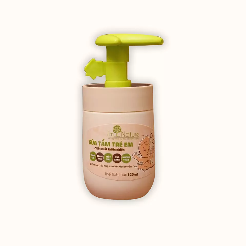 Baby shower gel Mom and Baby Mai Thy extracted from herbs helps to disinfect, treat inflammation, clean the skin, avoid