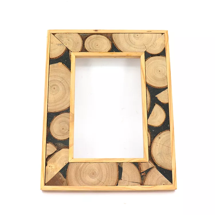 High Quality Varnishing Coating Smooth Wood Touch Feel Customize Craft Solid Wood Wooden Photo Picture Frame