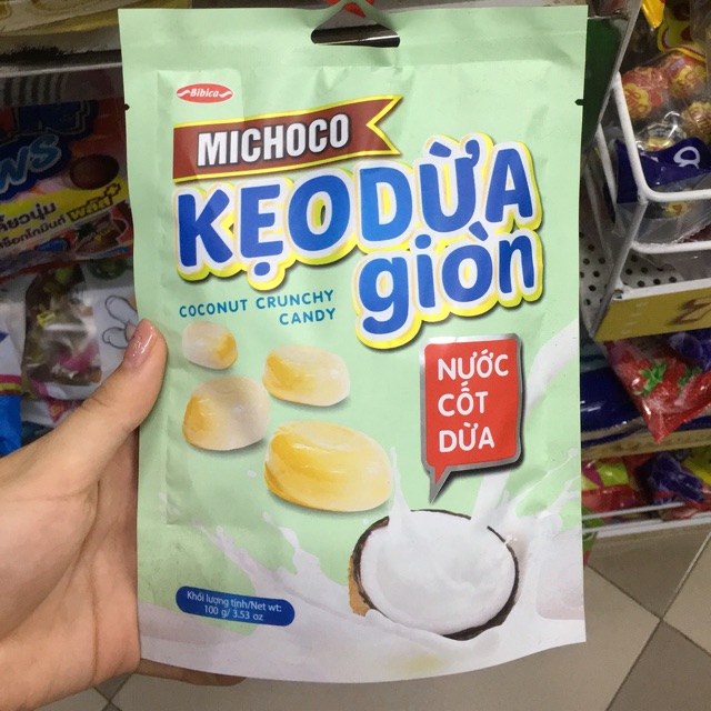 Michoco Coconut Crunchy Candy 100g Made in Vietnam High Quality
