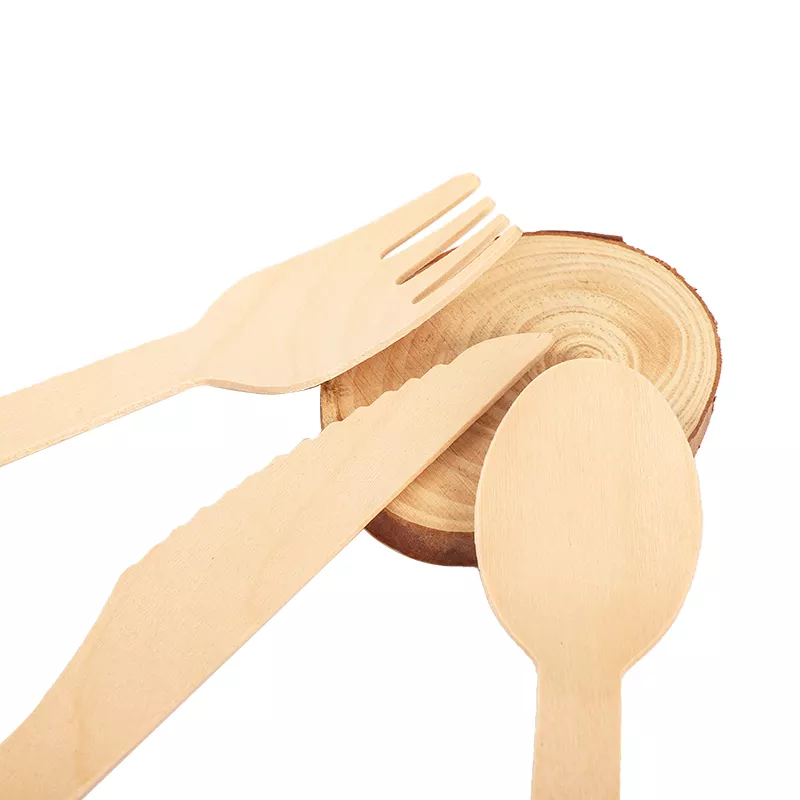 Biodegradable compostable disposable cutlery set