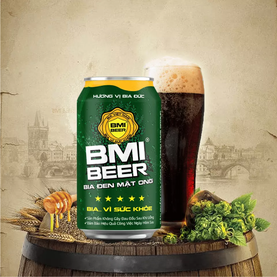 BMI Beer - Honey Black Beer for Sale at Good Price from Viet Nam Manufacturer