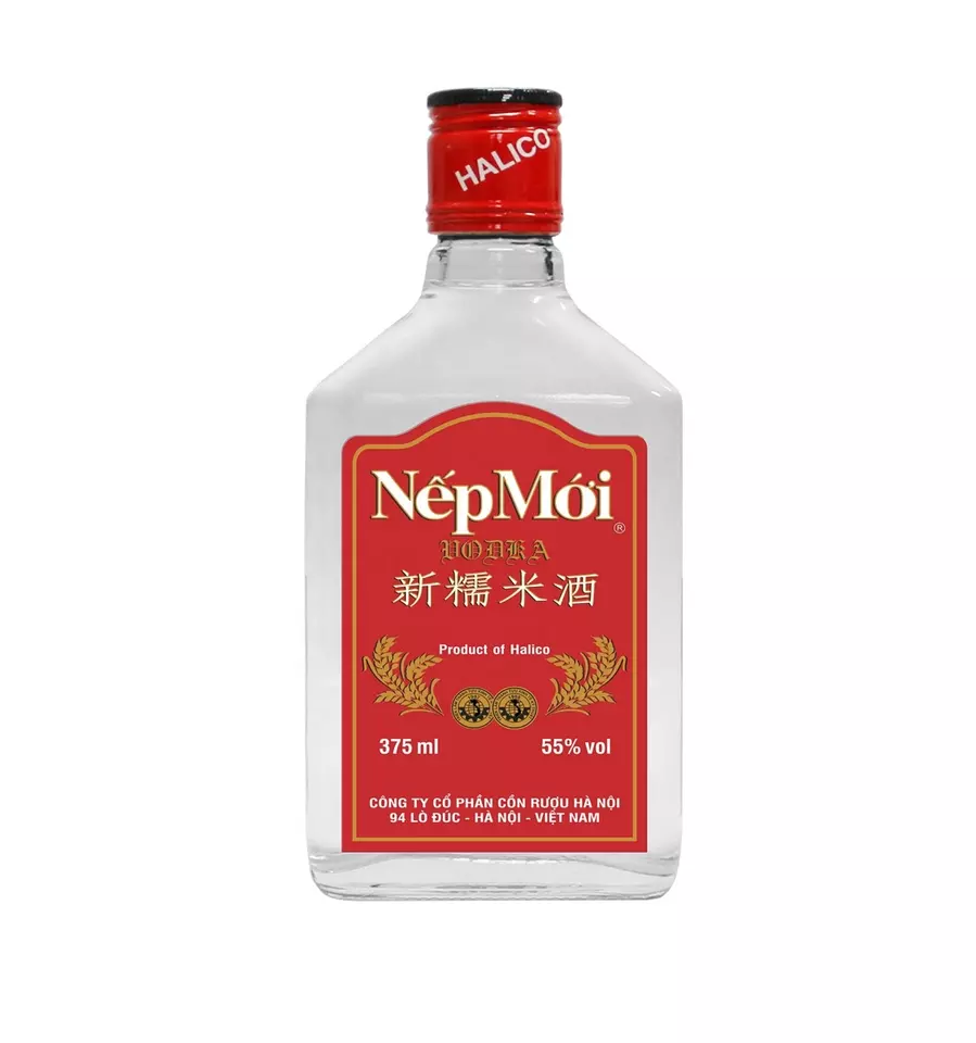 Traditional super strong alcoholic beverage super premium Nep Moi vodka 55%Alc from Vietnam